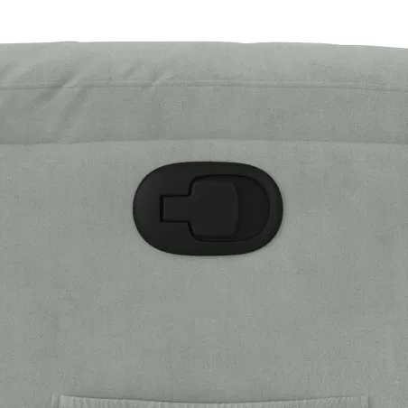 Fauteuil inclinable Gris clair Velours