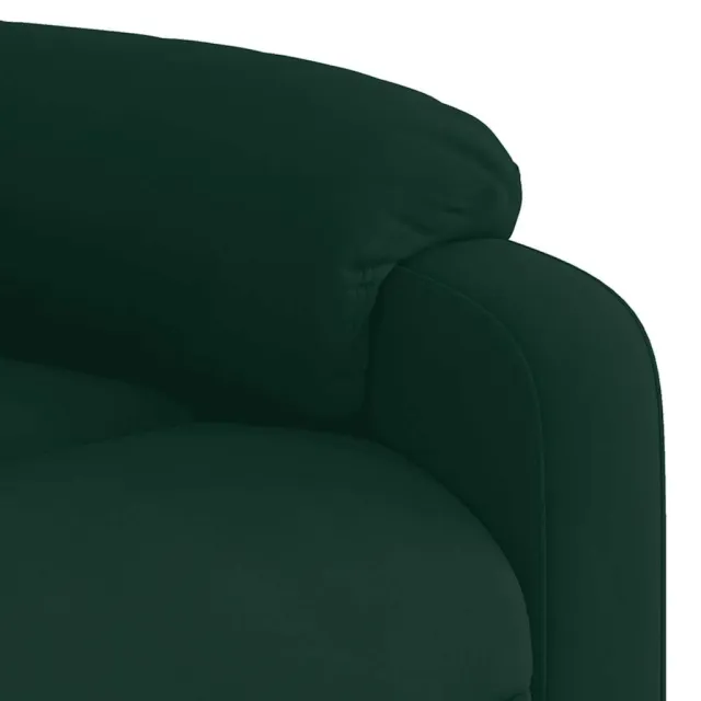 Fauteuil inclinable Vert foncé Velours