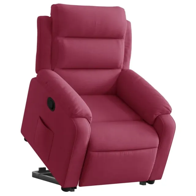 Fauteuil inclinable Rouge bordeaux Velours