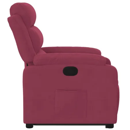 Fauteuil inclinable Rouge bordeaux Velours