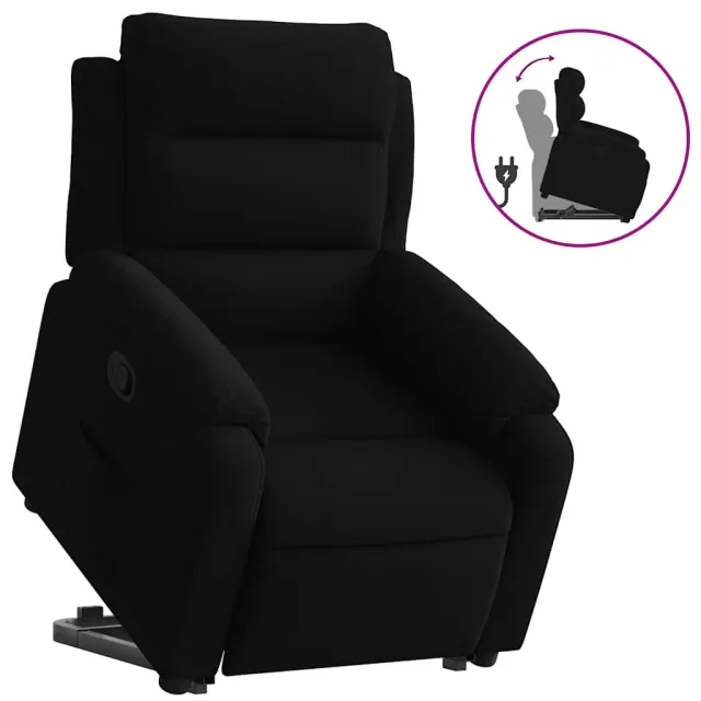 Fauteuil inclinable Noir Velours