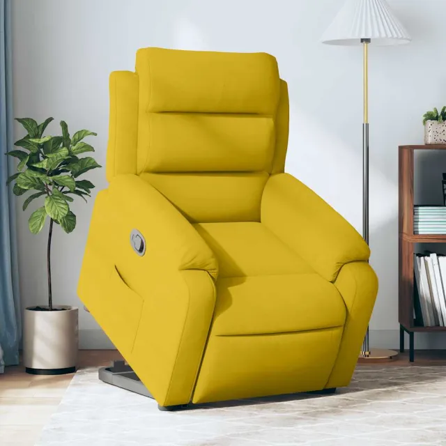 Fauteuil inclinable Jaune Velours