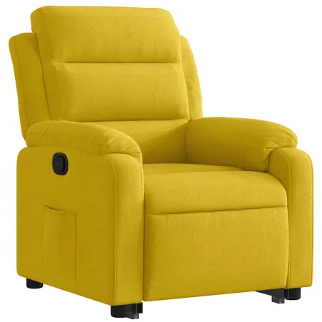 Fauteuil inclinable Jaune Velours