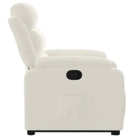 Fauteuil inclinable Crème Velours