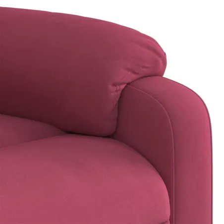 Fauteuil de massage inclinable Rouge bordeaux Velours