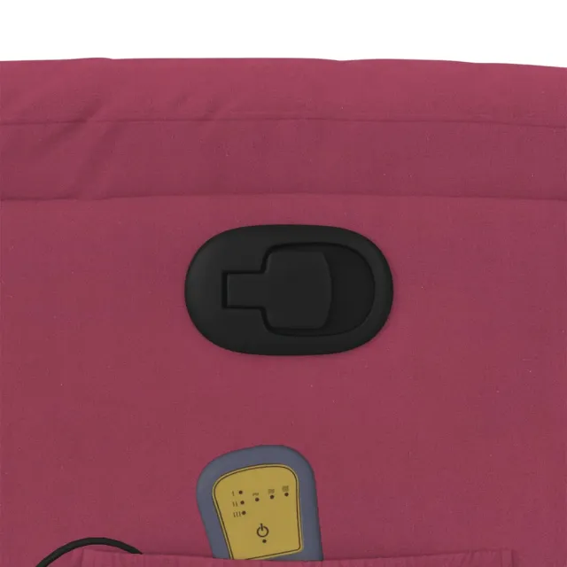 Fauteuil de massage inclinable Rouge bordeaux Velours