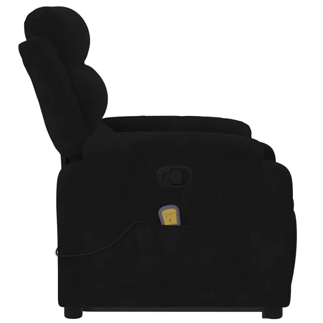 Fauteuil de massage inclinable Noir Velours