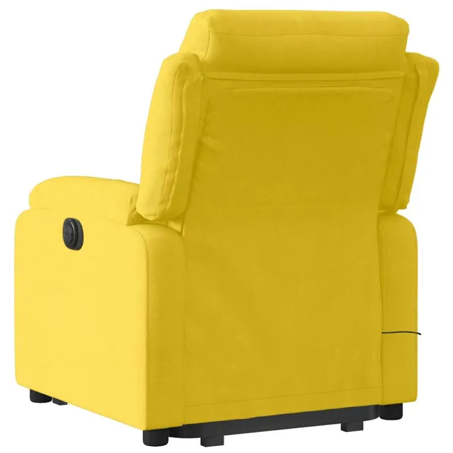 Fauteuil de massage inclinable Jaune Velours