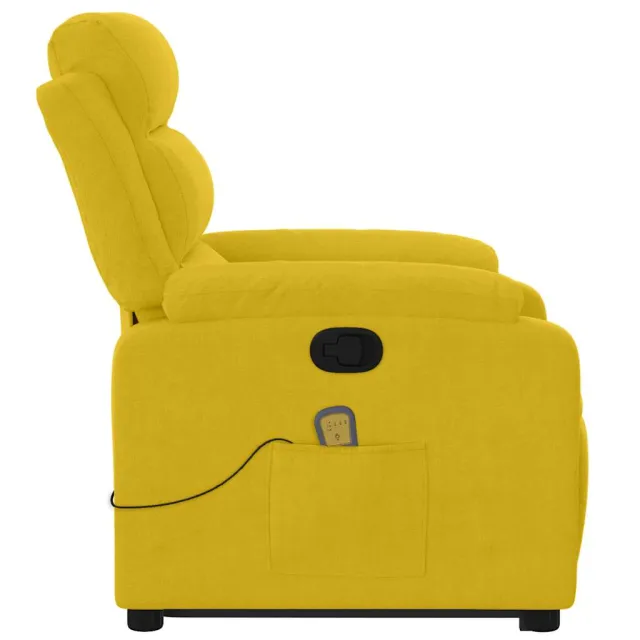 Fauteuil de massage inclinable Jaune Velours