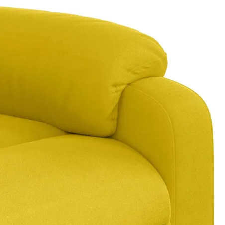 Fauteuil de massage inclinable Jaune Velours