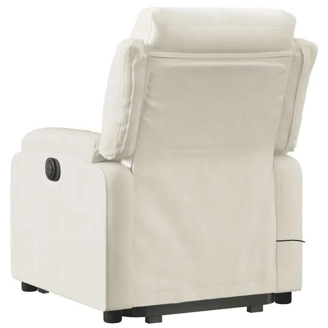 Fauteuil de massage inclinable Crème Velours