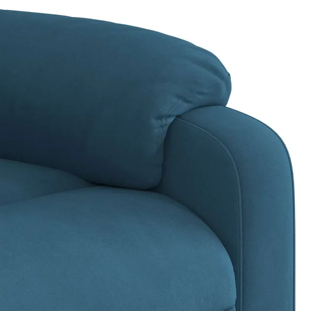 Fauteuil de massage inclinable Bleu Velours