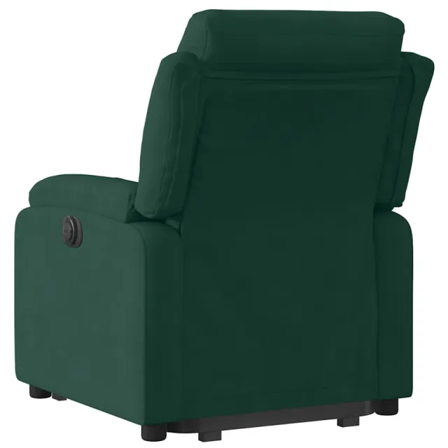 Fauteuil inclinable électrique vert foncé velours