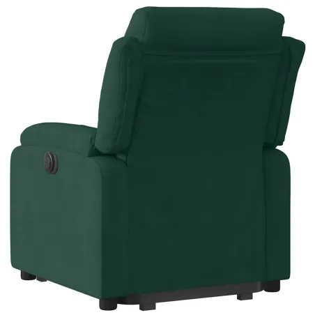 Fauteuil inclinable électrique vert foncé velours