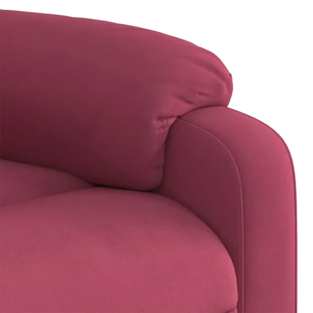 Fauteuil inclinable électrique rouge bordeaux velours