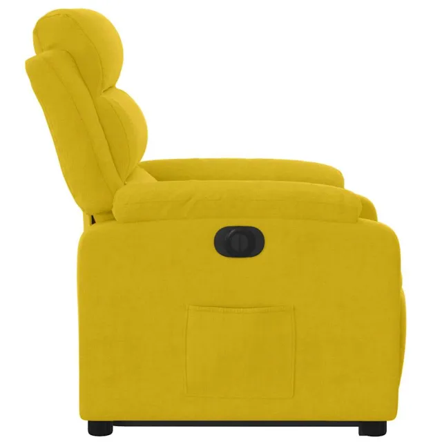 Fauteuil inclinable électrique jaune Velours