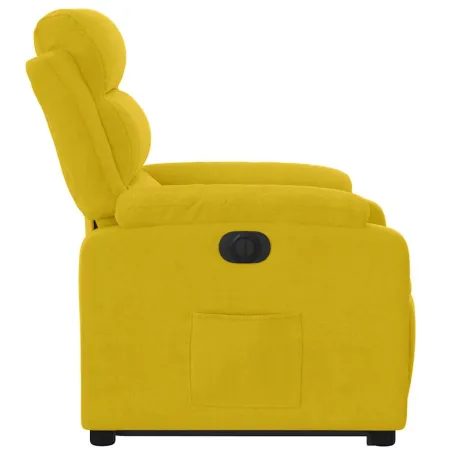 Fauteuil inclinable électrique jaune Velours