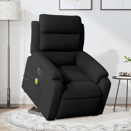 Fauteuil inclinable de massage électrique noir velours