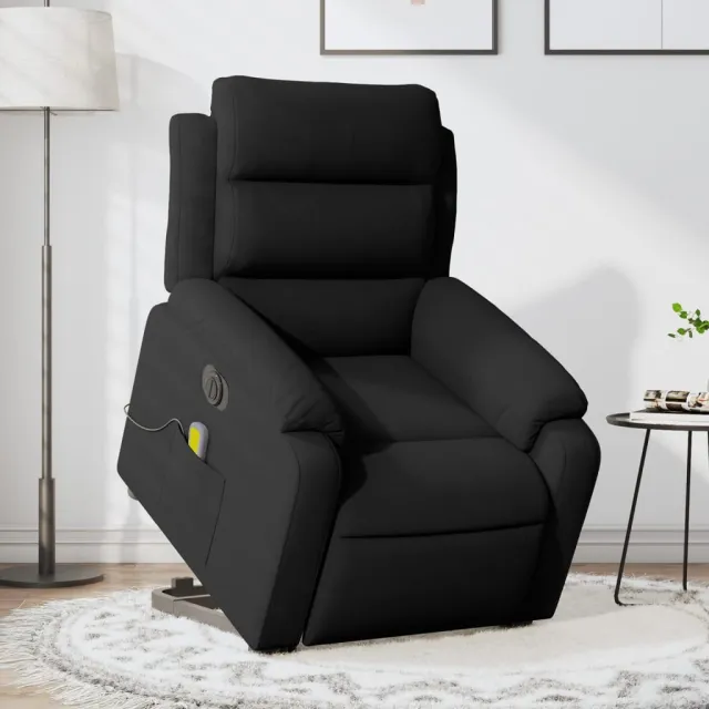 Fauteuil inclinable de massage électrique noir velours