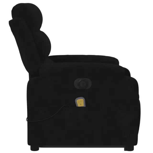 Fauteuil inclinable de massage électrique noir velours