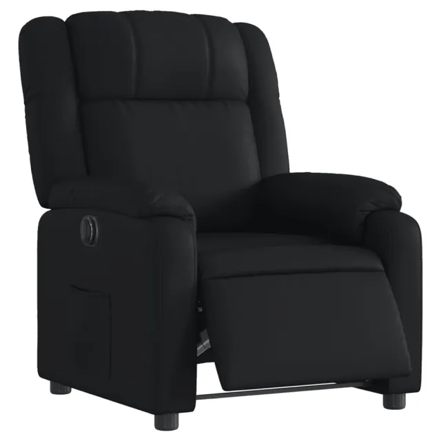 Fauteuil inclinable électrique Noir Similicuir