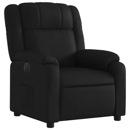 Fauteuil inclinable électrique Noir Similicuir