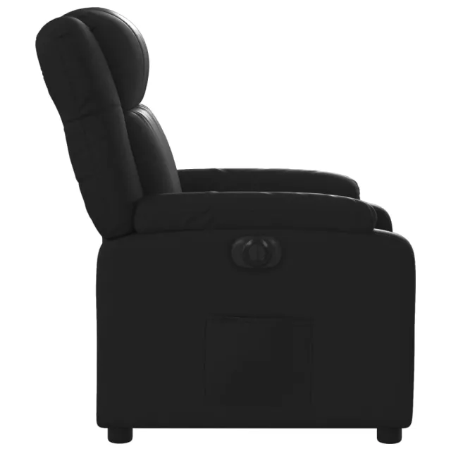 Fauteuil inclinable électrique Noir Similicuir