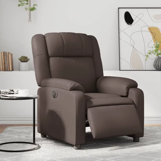 Fauteuil inclinable électrique Marron Similicuir