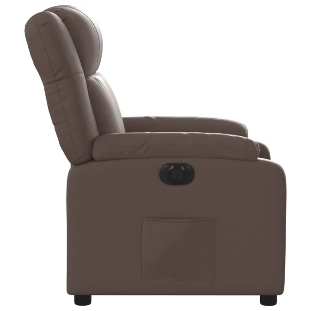 Fauteuil inclinable électrique Marron Similicuir
