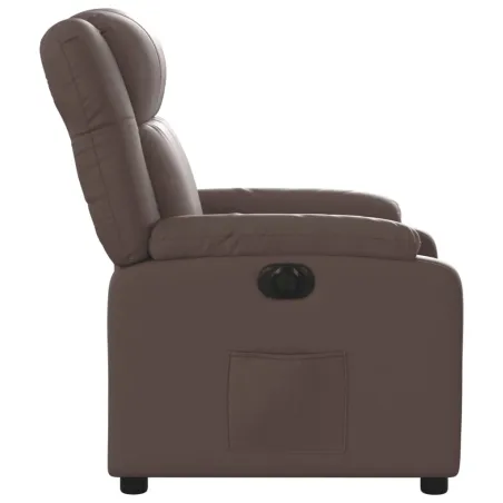 Fauteuil inclinable électrique Marron Similicuir