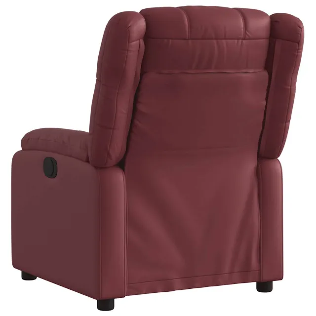 Fauteuil inclinable électrique Rouge bordeaux Similicuir