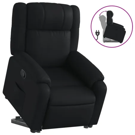 Fauteuil inclinable Noir Similicuir