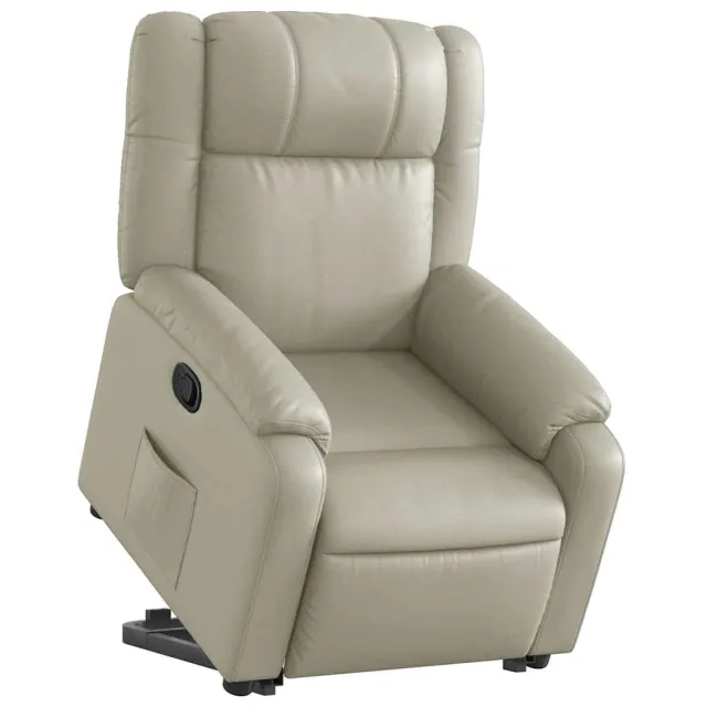 Fauteuil inclinable Crème Similicuir