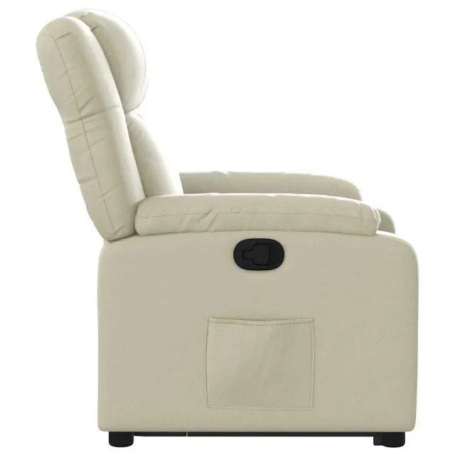 Fauteuil inclinable Crème Similicuir