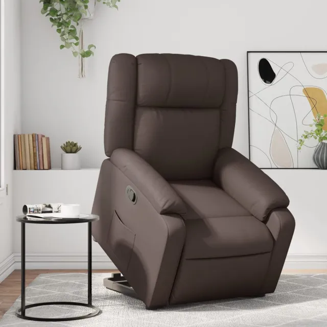 Fauteuil inclinable marron similicuir