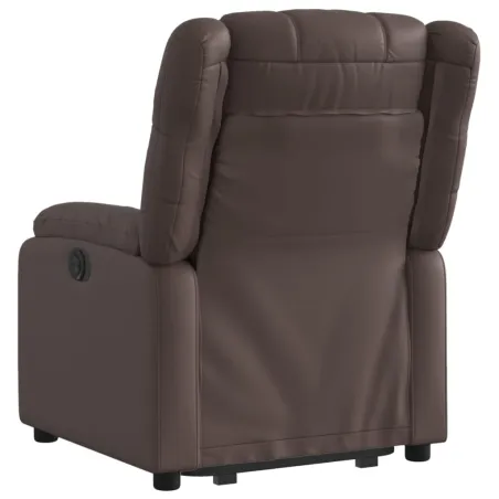 Fauteuil inclinable marron similicuir