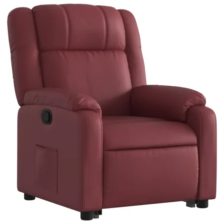 Fauteuil inclinable Rouge bordeaux Similicuir