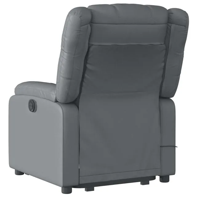 Fauteuil inclinable de massage Gris Similicuir