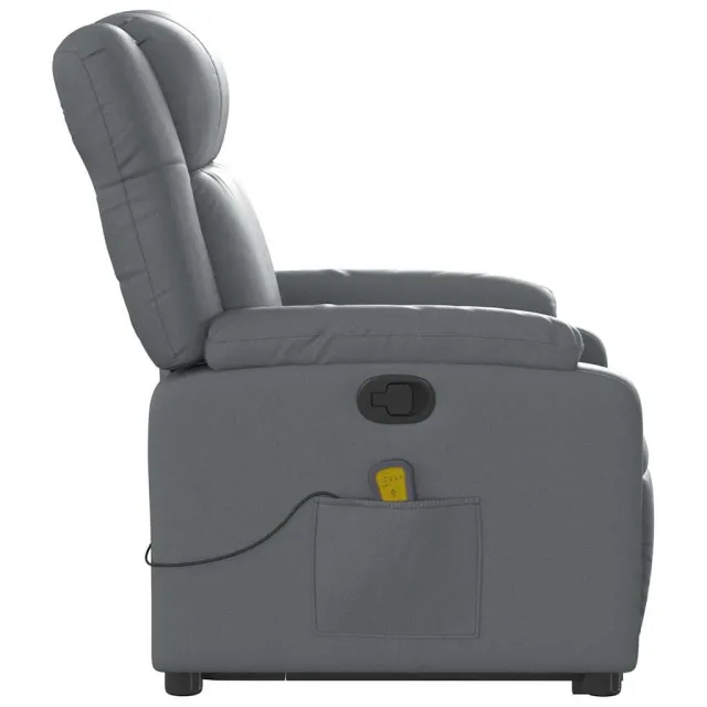 Fauteuil inclinable de massage Gris Similicuir