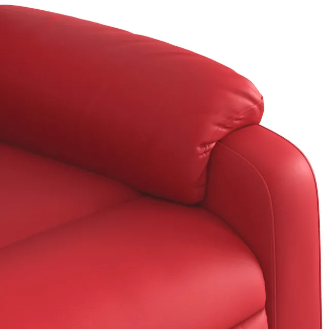 Fauteuil inclinable de massage Rouge Similicuir