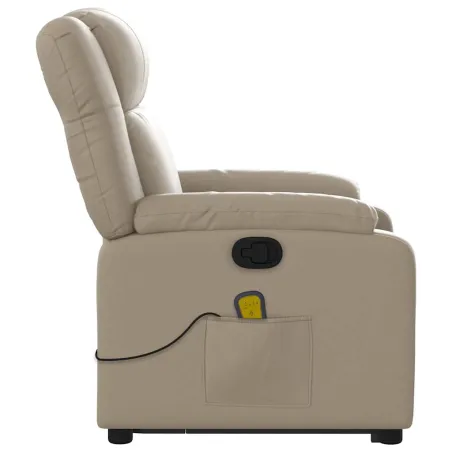 Fauteuil inclinable de massage Cappuccino Similicuir