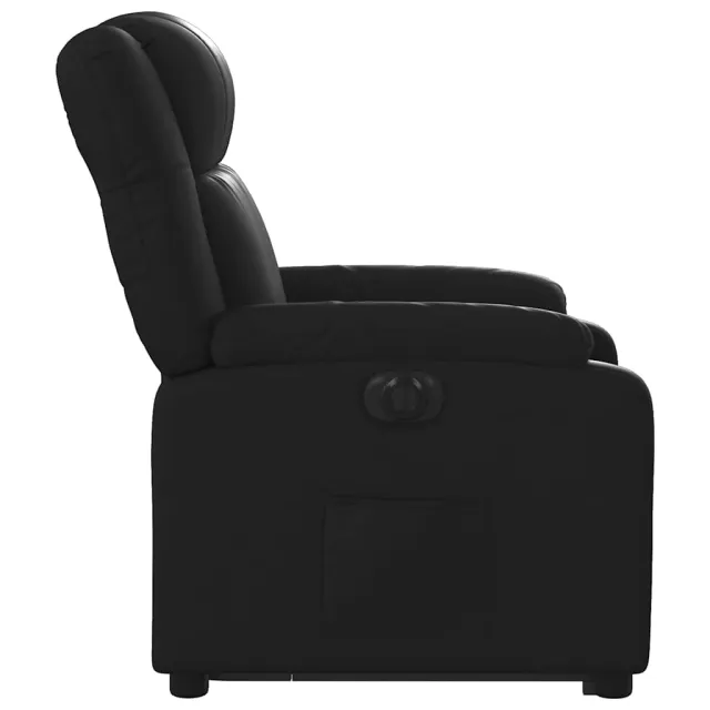 Fauteuil inclinable électrique noir similicuir