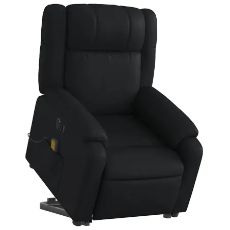 Fauteuil inclinable de massage électrique noir similicuir
