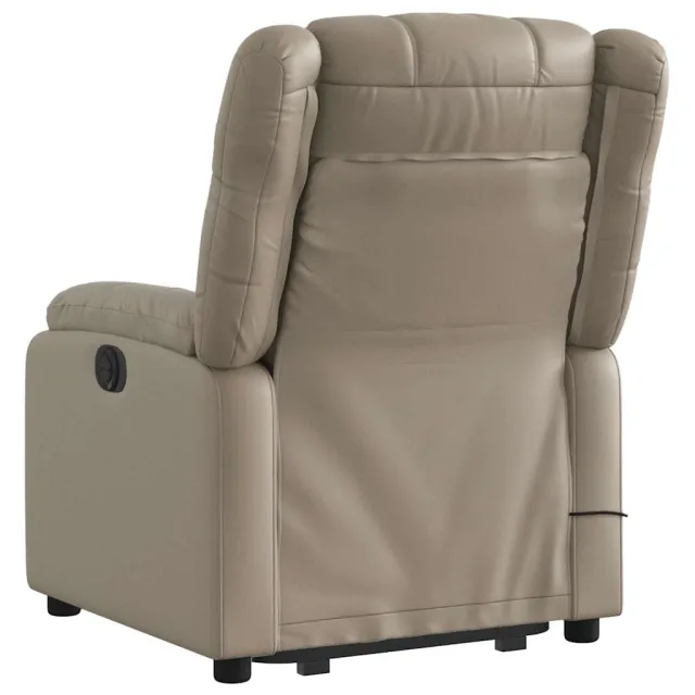 Fauteuil inclinable de massage électrique cappuccino similicuir