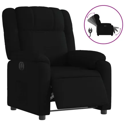 Fauteuil inclinable électrique Noir Tissu 2
