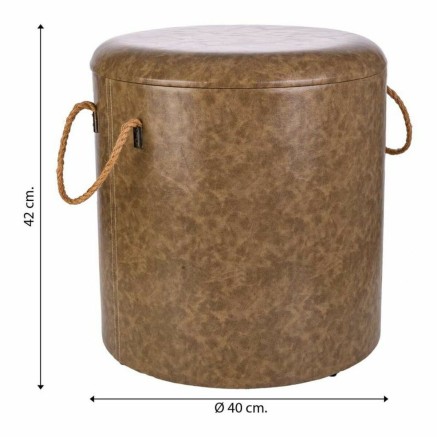 Kruk Alexandra House Living Grijs Polyurethaan Hout MDF 40 x 42 x 40 c 2
