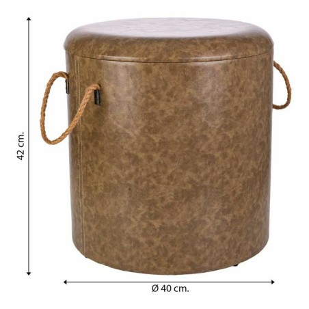 Hocker Alexandra House Living Grau Polyurethan Holz MDF 40 x 42 x 40 c