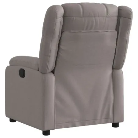 Fauteuil inclinable électrique Taupe Tissu