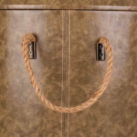 Hocker Alexandra House Living Grau Polyurethan Holz MDF 40 x 42 x 40 c