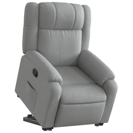 Fauteuil inclinable Gris clair Tissu